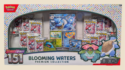 Pokemon Blooming Waters Premium Collection – PokeBottoms Adventures TCG